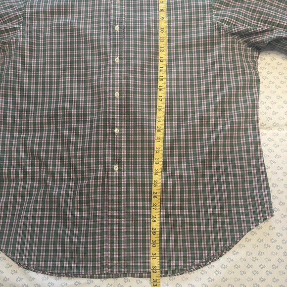 Ralph Lauren Men's Green Plaid Shirt - Picture 5 of 7